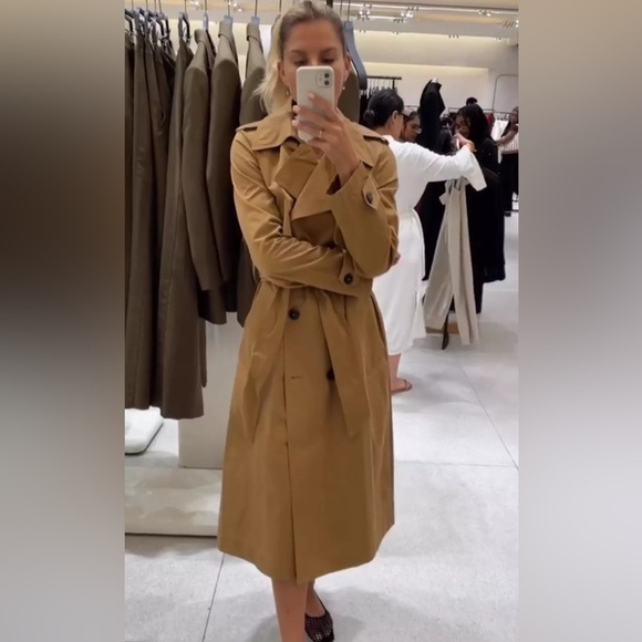 🔥🔥Zara Water Repellent trench coat(oversized) - Picture 7 of 13